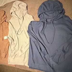 SO Textured Hoodie Tunics (set of 3)